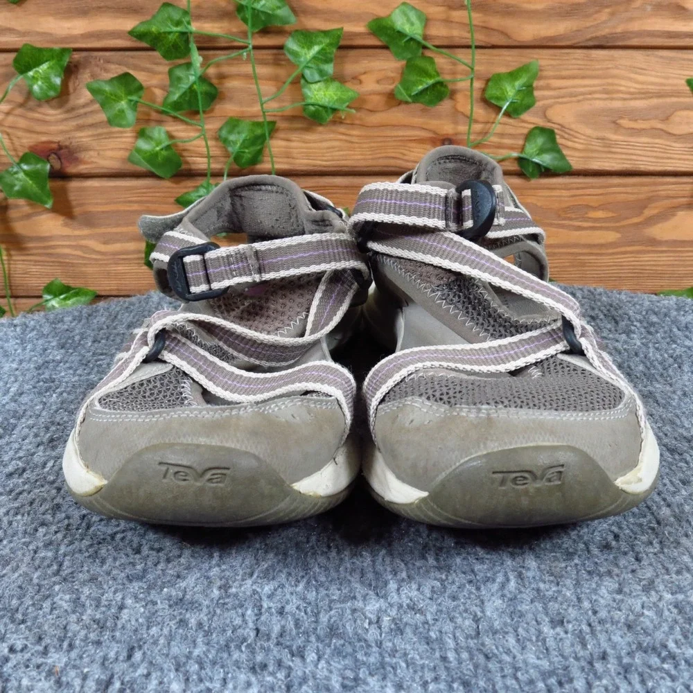 Teva Ewaso Women Sport Sandal Size 7 Outdoor Hiking Water Shoe Gray Purple